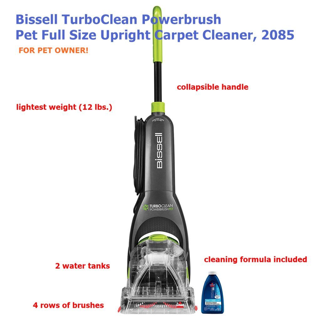 Bissell TurboClean Powerbrush Pet Upright Carpet Cleaner 2085 Reviews